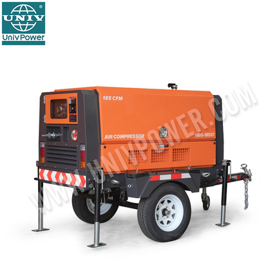 Compresor de aire diesel de tornillo portátil diesel de alta calidad del compresor de aire 265CFM