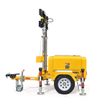 Portable Diesel Generator Trailer Light Tower 1.2KW LED Light Munal Mast