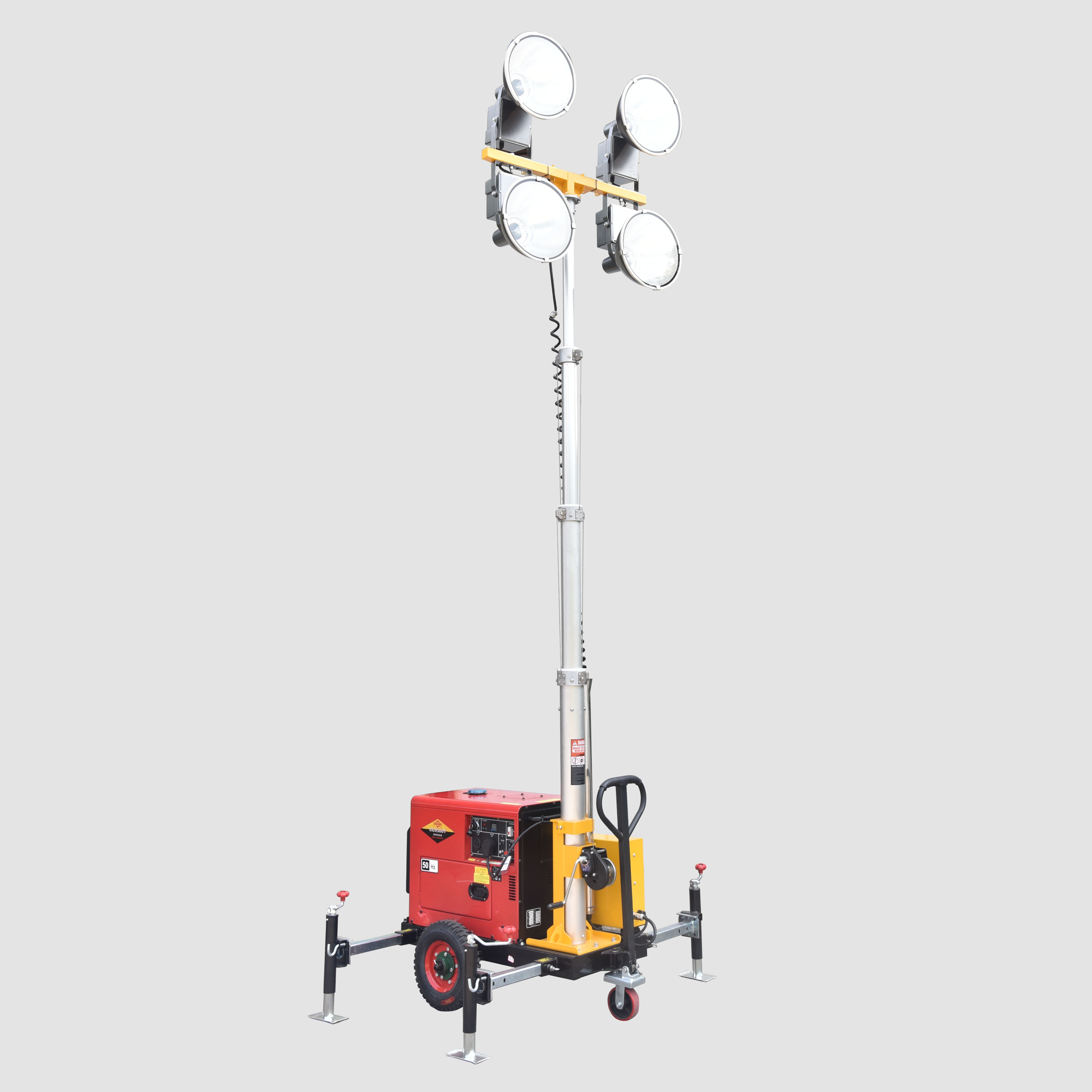Torre de luz de reboque de gerador diesel portátil por atacado