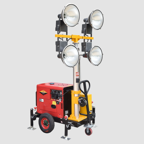 Torre de luz portátil al por mayor del remolque del generador diesel